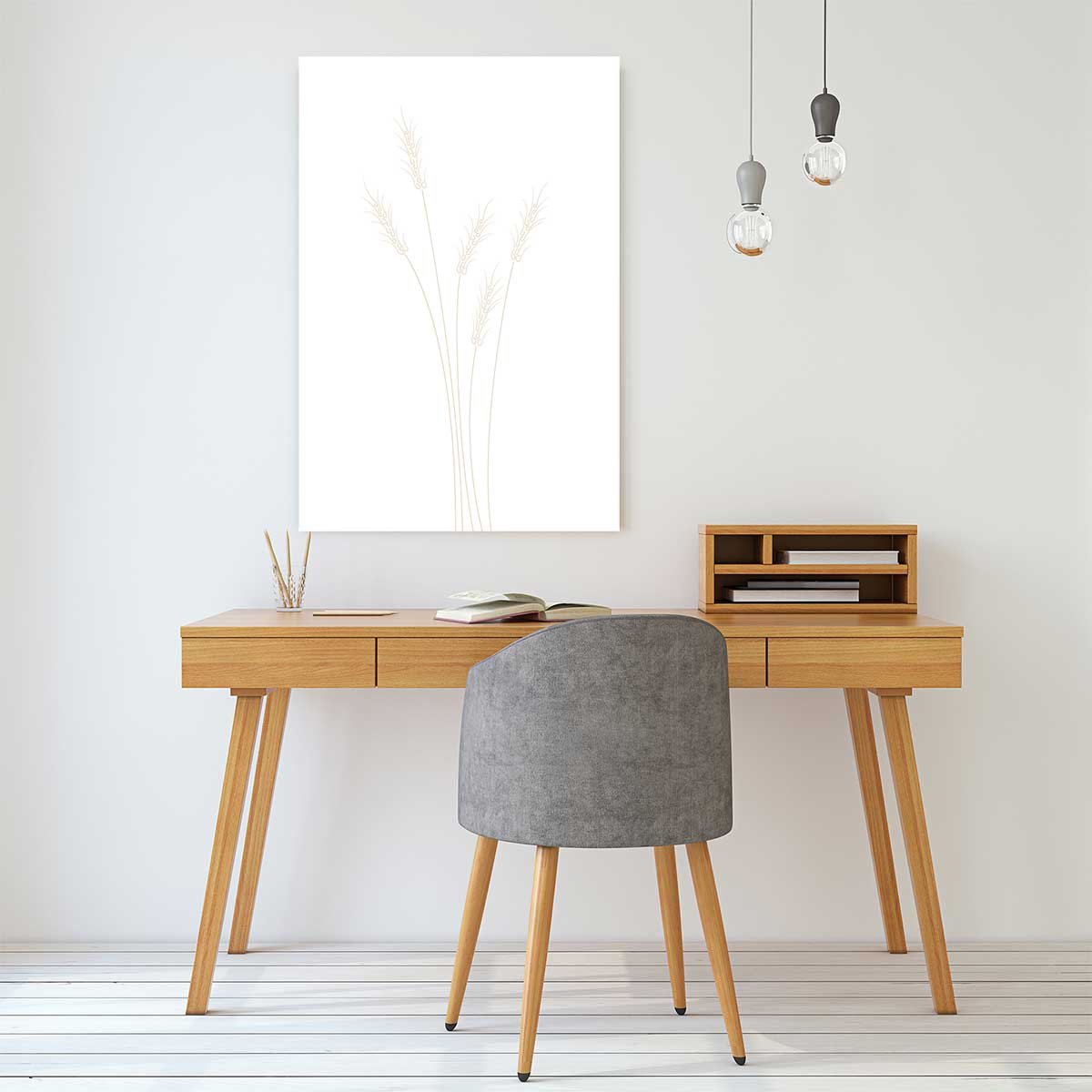 Tableau scandi blés tableau alu dibond, HEXOA