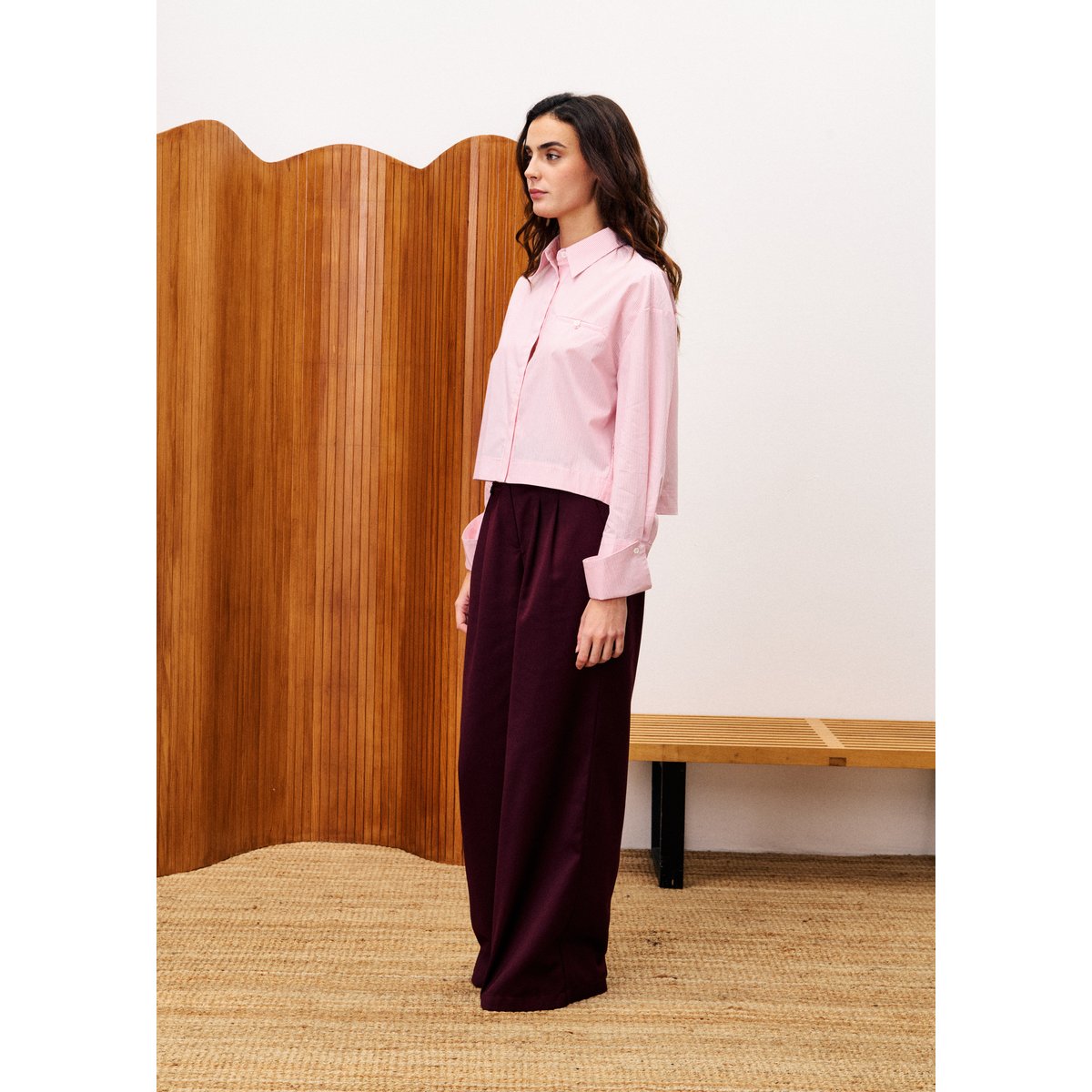 Chemise en coton KESSEL rose, FRNCH