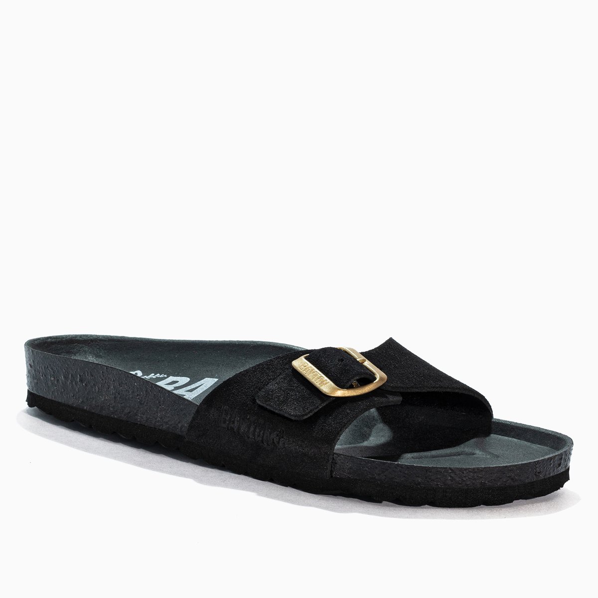 Sandales en cuir suédé ZEPHYR black, BAYTON
