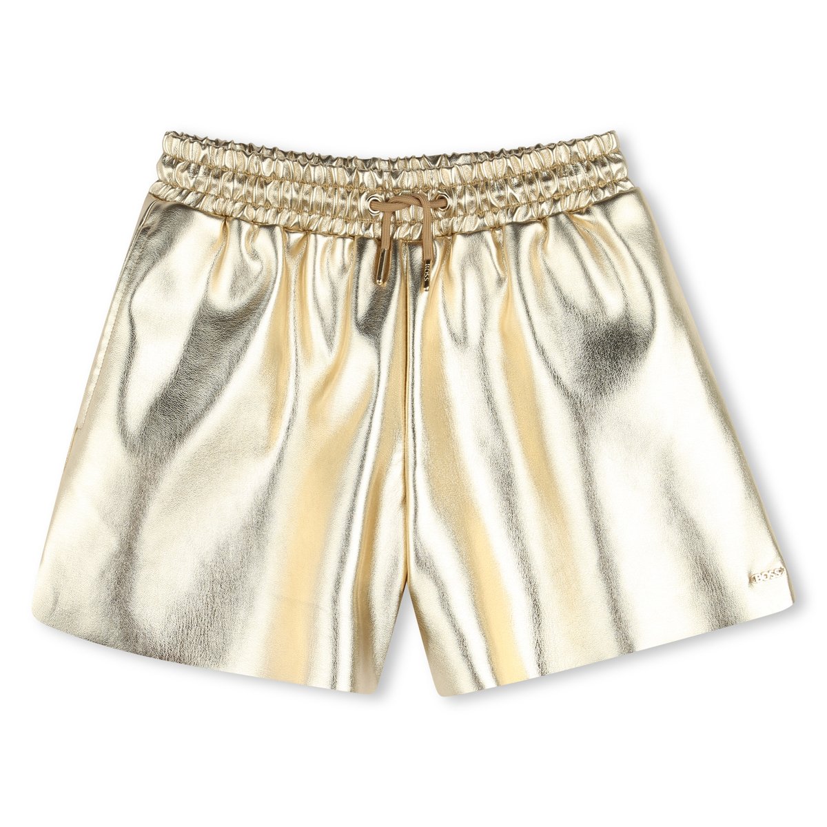 Pantaloncini finti dorati light gold, BOSS KIDSWEAR