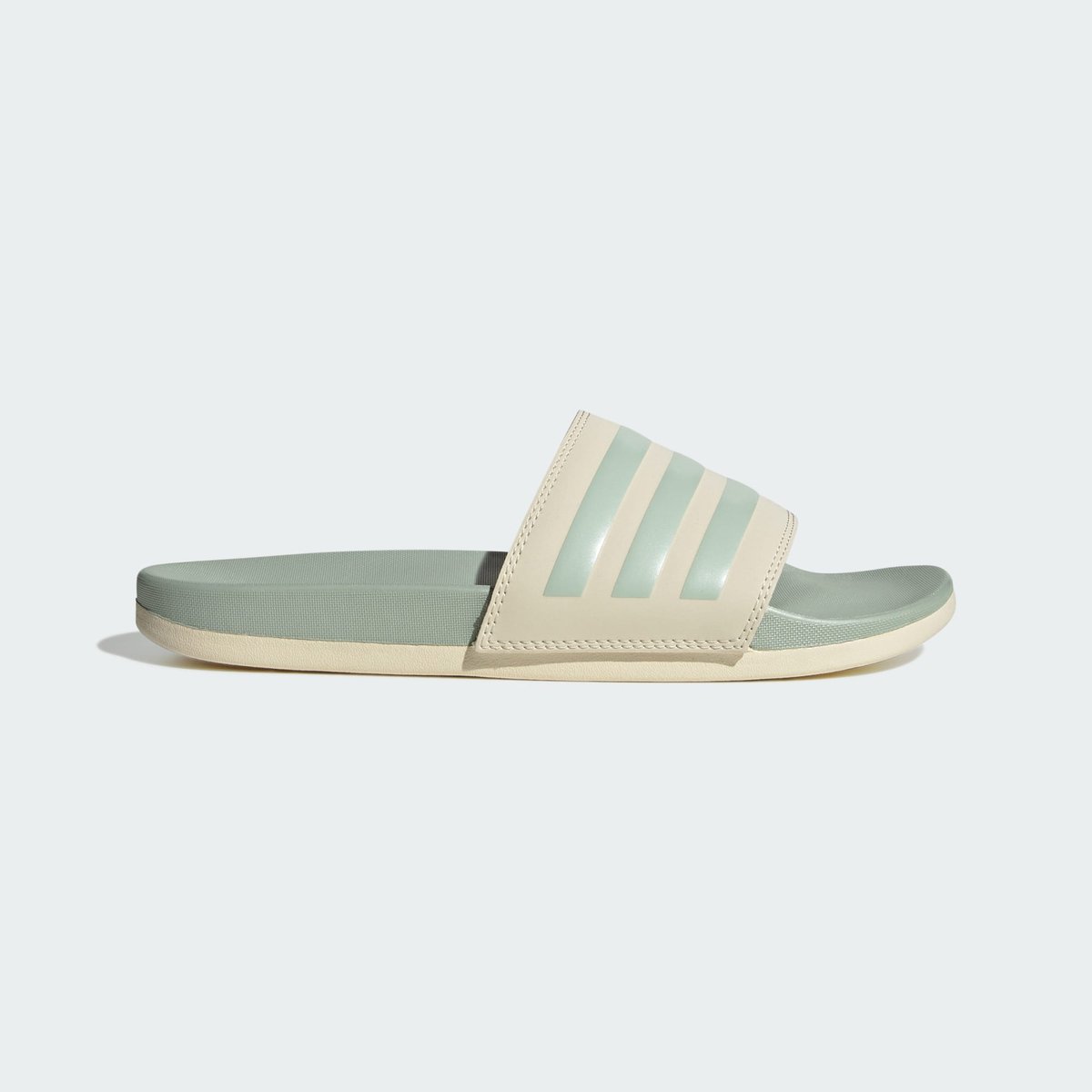 Claquettes Adilette Comfort wonder white / linen green met. / linen green met., ADIDAS SPORTSWEAR