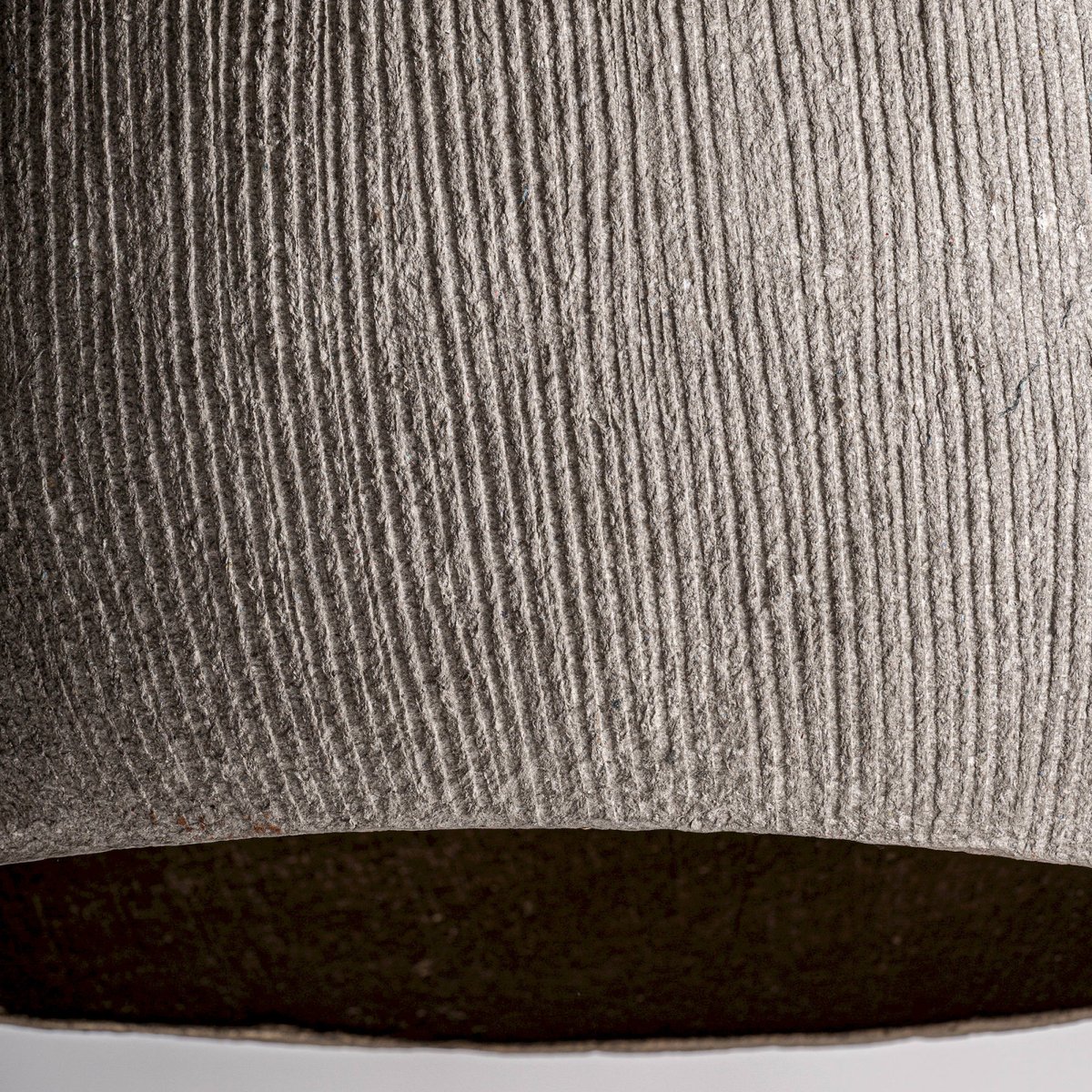 Suspension contemporaine en papier gris et taupe, RECOLLECTION