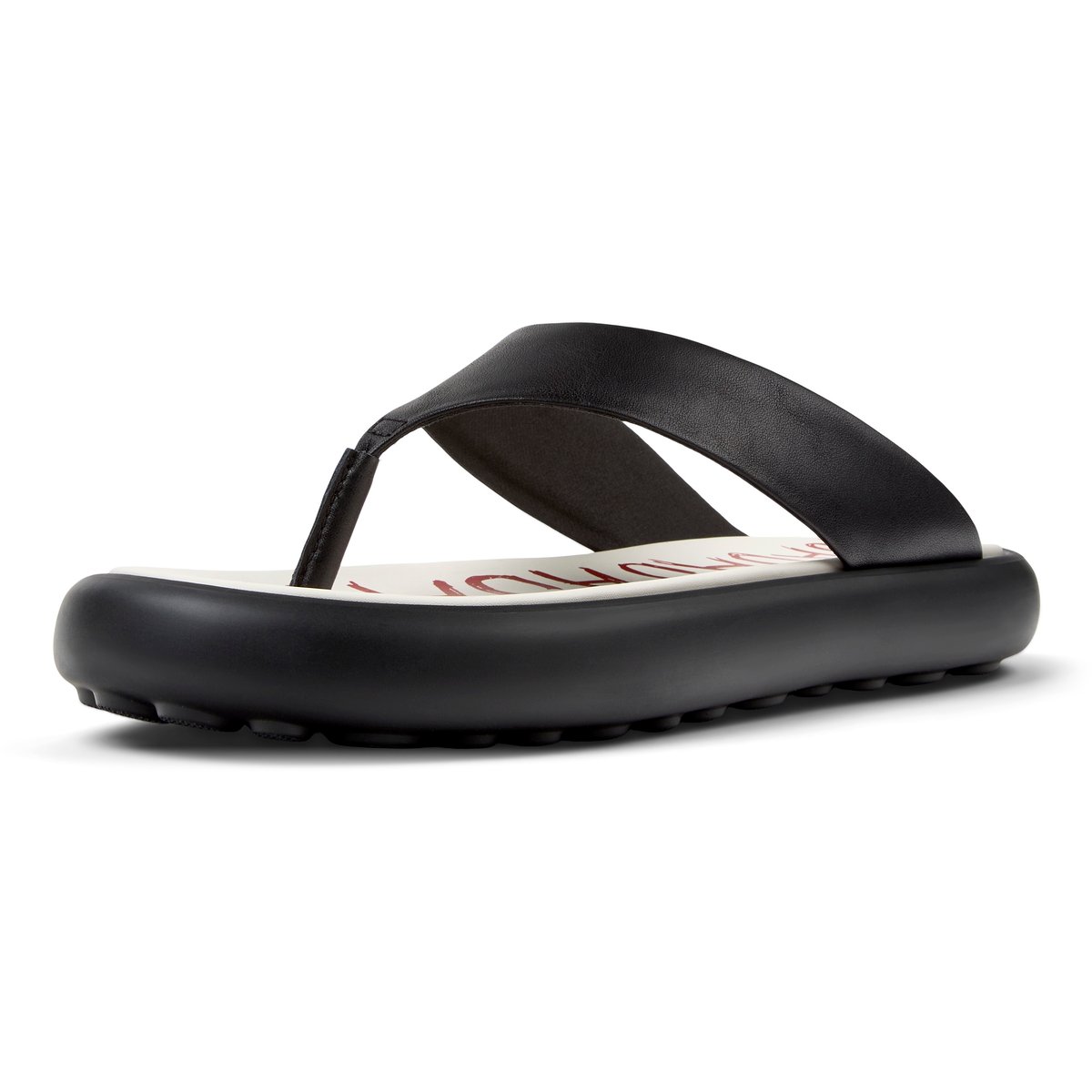 Sandales Pelotas Flota Sandal Twins cuir noir, CAMPER