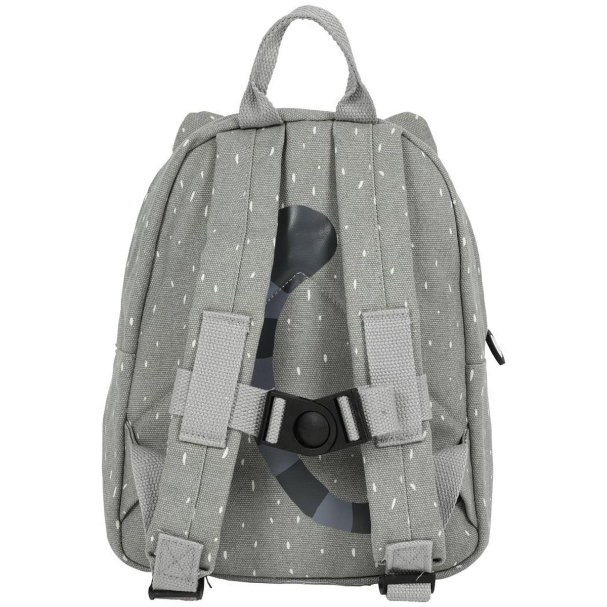 Sac à dos enfant gris, blanc, noir, TRIXIE