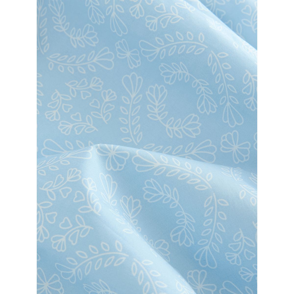 Robe midi à fronces et encolure bandeau imprimé floral bleu, NEXT