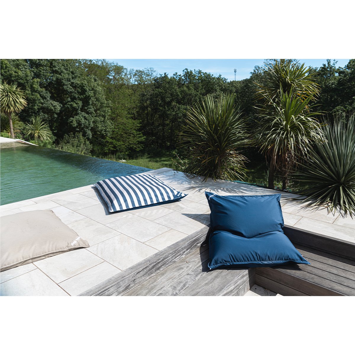 Coussin Géant JUNIOR UV FLOTTANT marine, JUMBO BAG