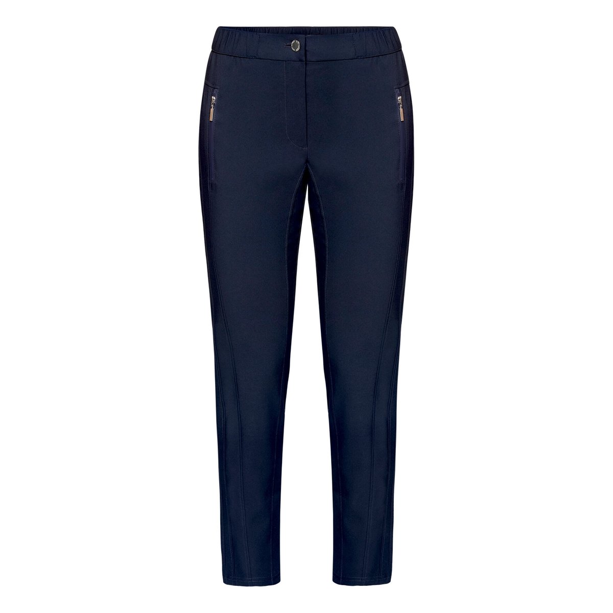 Pantalon stretch à taille élastique dark sky, BETTY BARCLAY