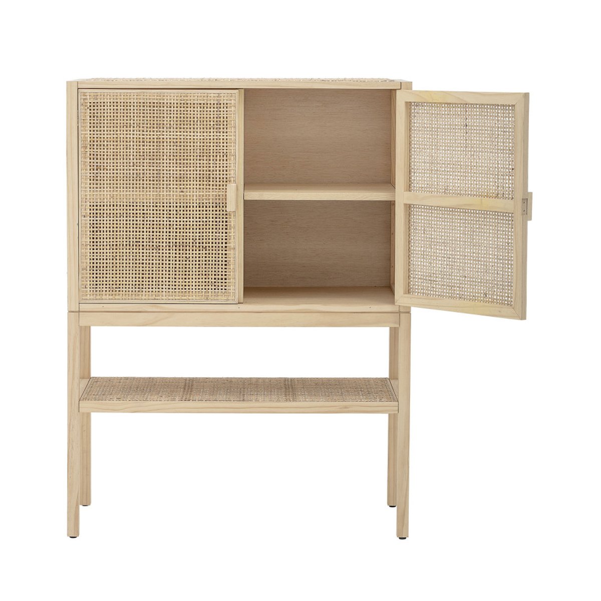 Buffet haut en bois et cannage - SANNA bois clair, BLOOMINGVILLE
