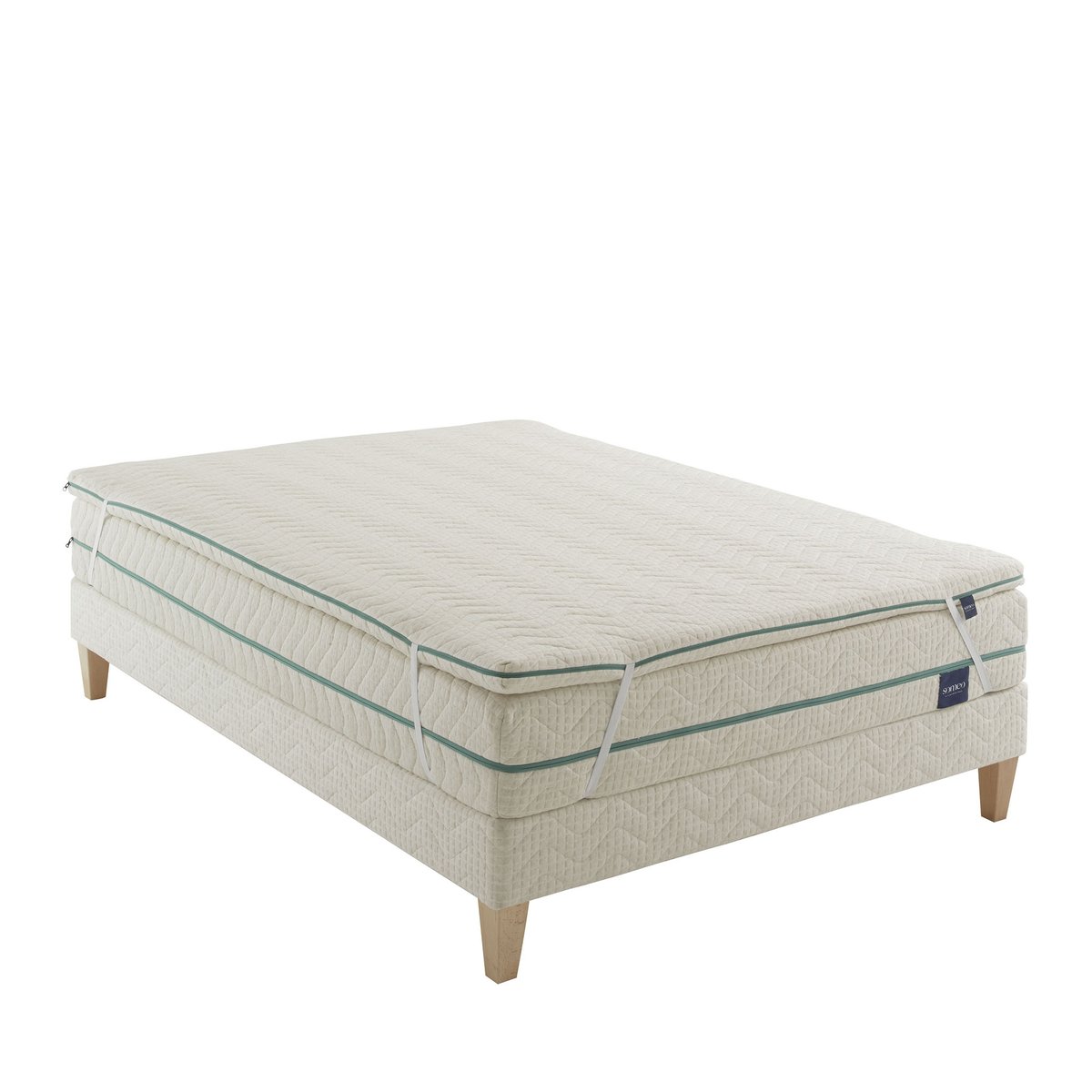 Surmatelas latex naturel Aube ecru, SOMEO