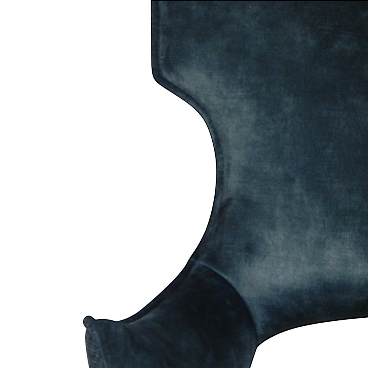 Chaise pivotante bleue bi-matière, dossier en T (lot de 2) LOMBARDIE bleu, PIER IMPORT