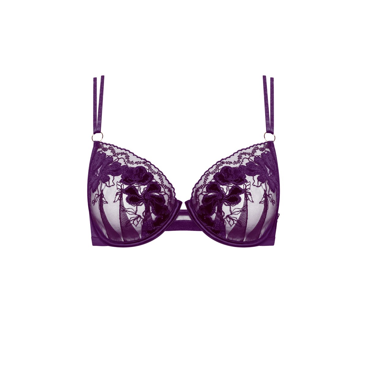 Soutien-gorge armaturé VELVET LUXE violet, LISCA