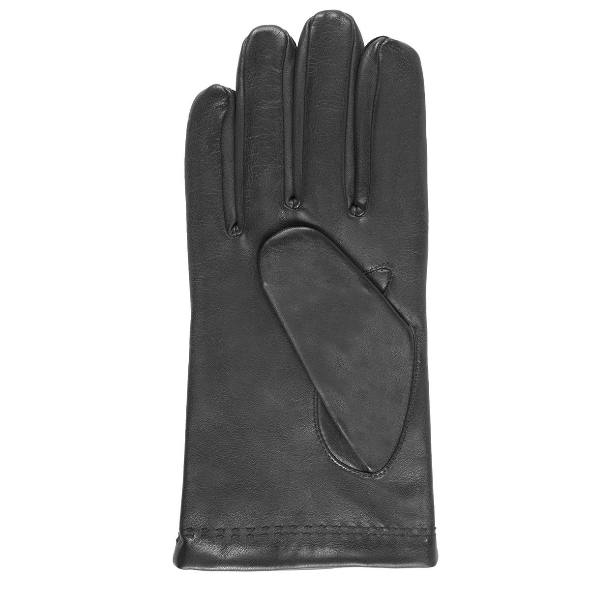 Gants en cuir d'agneau pleine fleur, doublés cachemire et soie beige caramel, ISOTONER