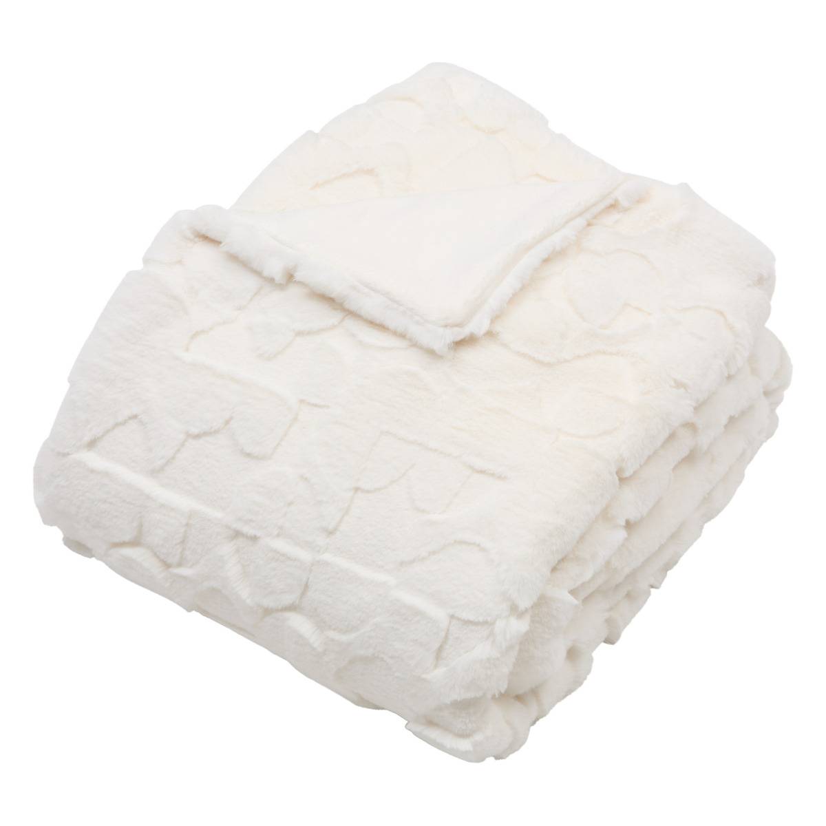 Plaid NALIA blanc, ATMOSPHERA