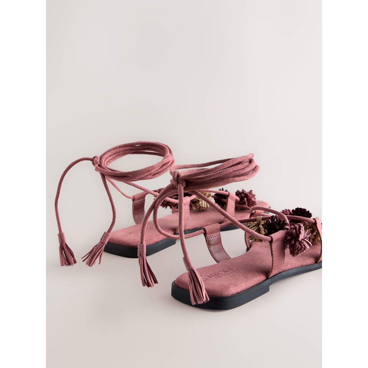 Sandales à pompons forever comfort® rose, NEXT