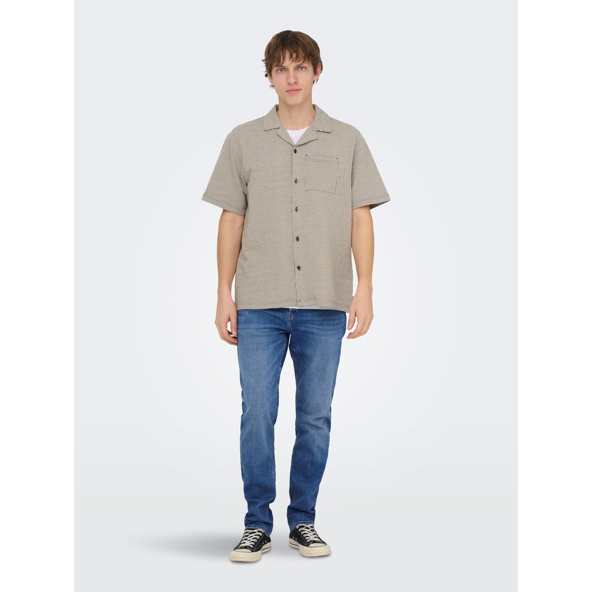 Chemise De Vacances coffee bean 1, ONLY & SONS