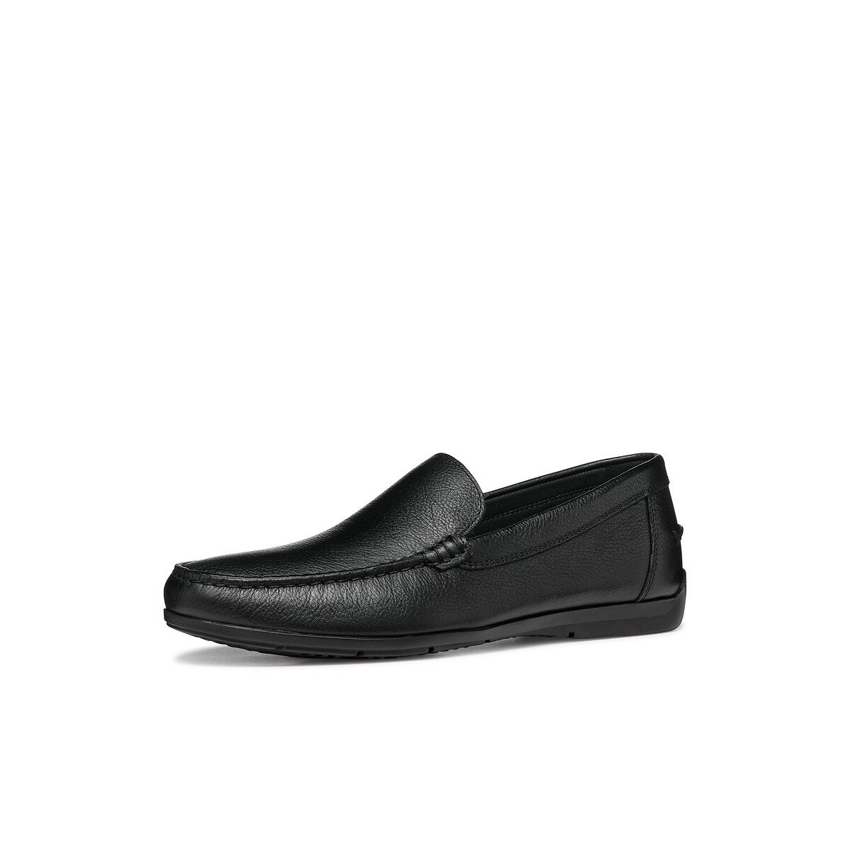 Mocassins en cuir grainé SIRON noir, GEOX
