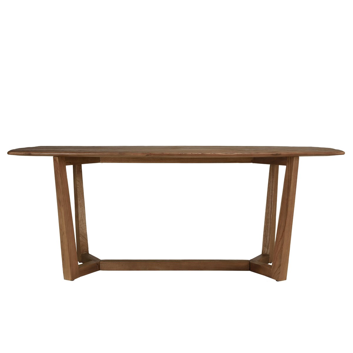 Table à manger rectangulaire 200x100cm bois de mindi ARCUS bois naturel, PIER IMPORT
