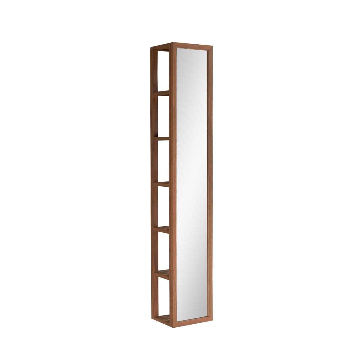 Colonne de salle de bain en Noyer massif, TWIG marron foncé, TIKAMOON