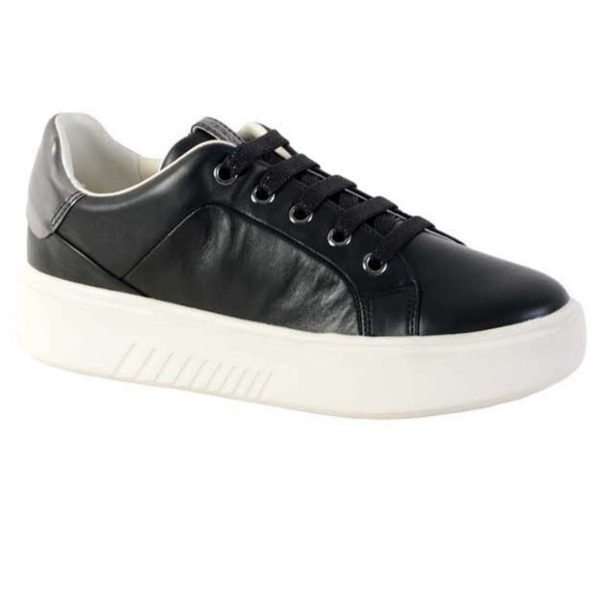 Basket D Nhenbus A - Nappa noir, GEOX