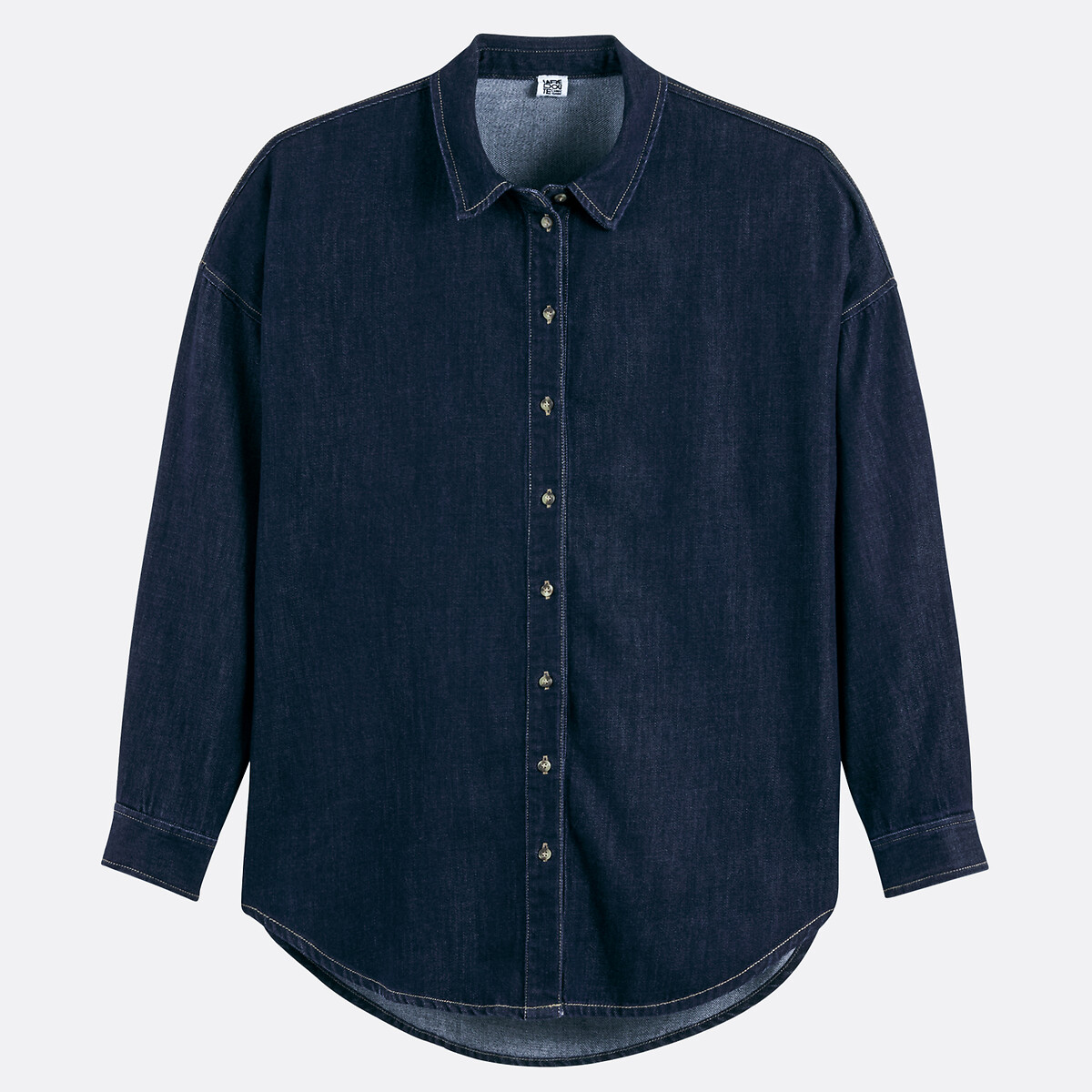 Chemise en denim, Signature APOLLINE bleu brut, LA REDOUTE COLLECTIONS
