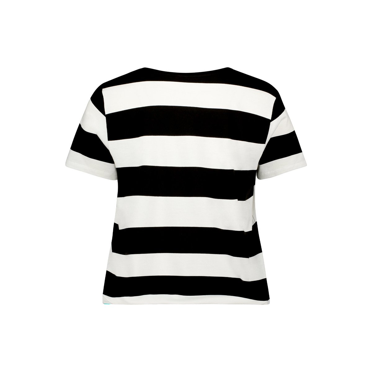 T-shirt à rainures à cordon coulissant sous tunnel noir/blanc, BETTY BARCLAY