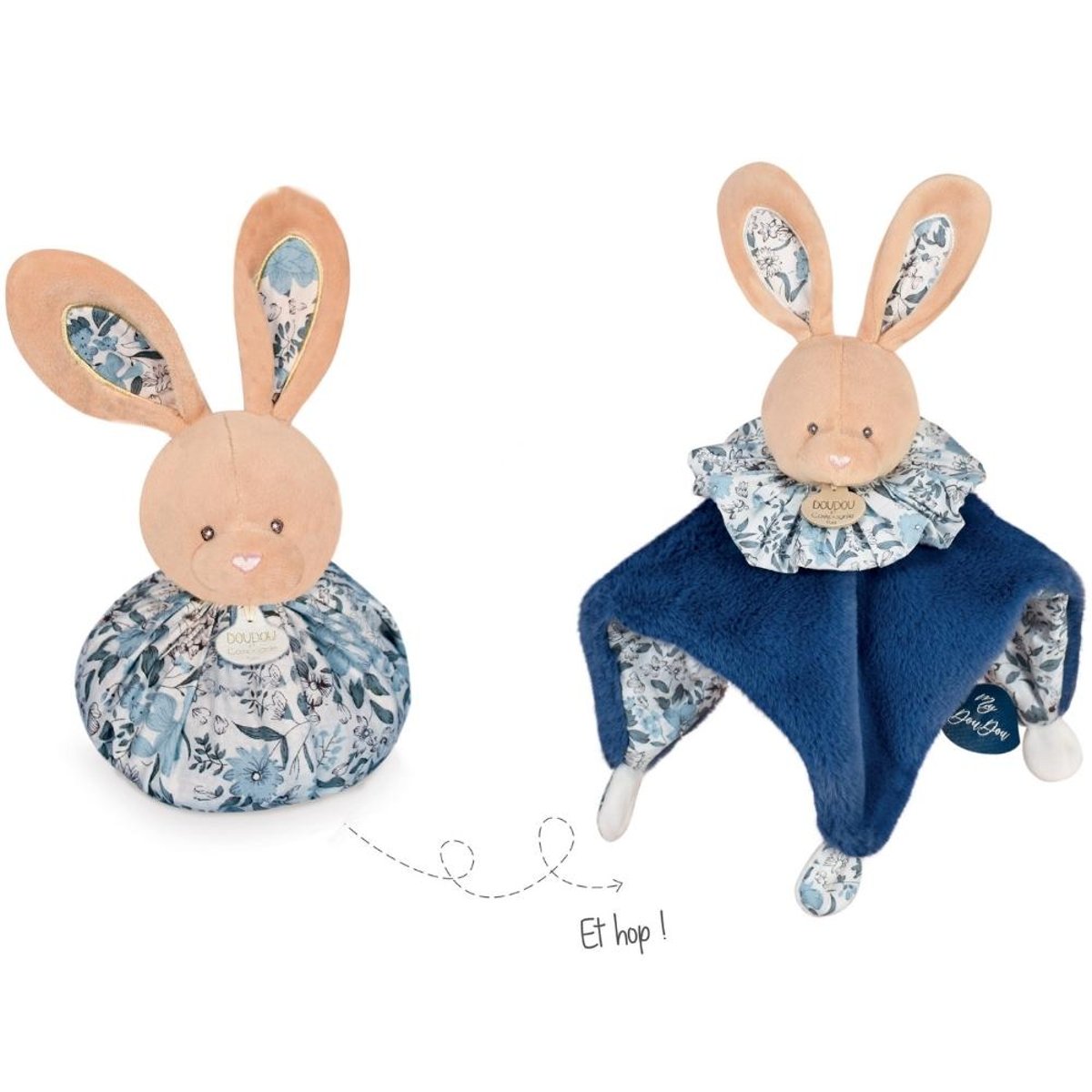 Doudou Boule Lapin bleu, DOUDOU ET COMPAGNIE