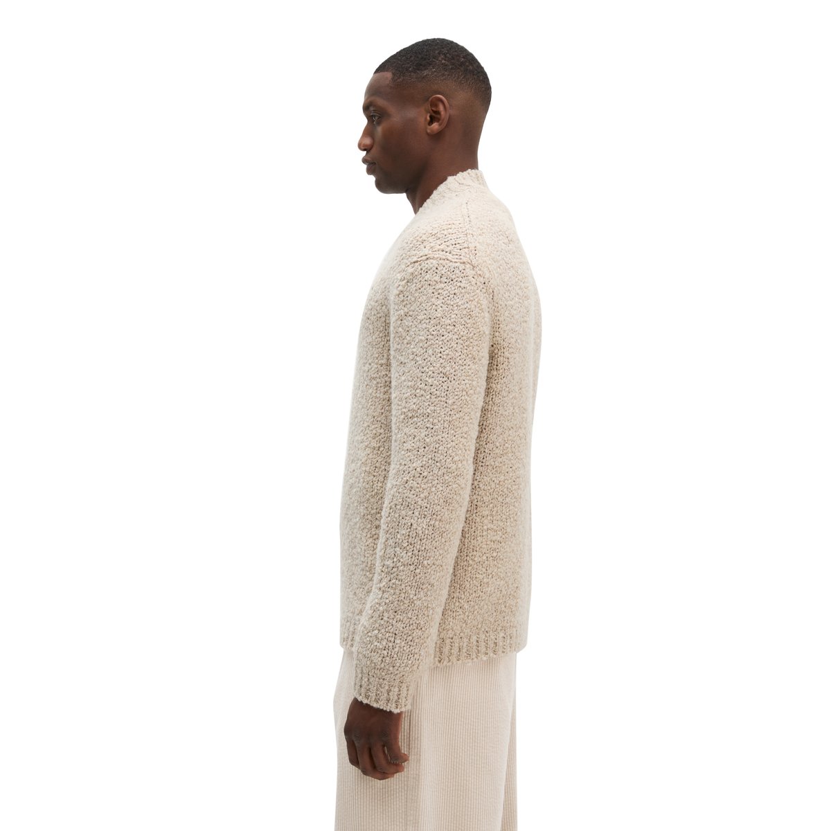 Pull oversize en mélange de laine vierge douce beige, MARC O'POLO