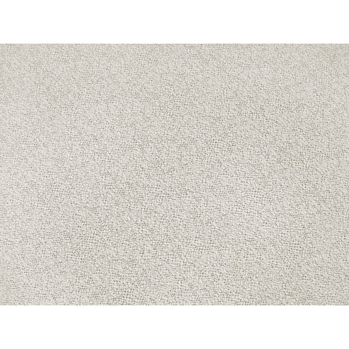 Canapé modulable 6 places en tissu chiné avec pouf, VOLTAIRE blanc, BOBOCHIC