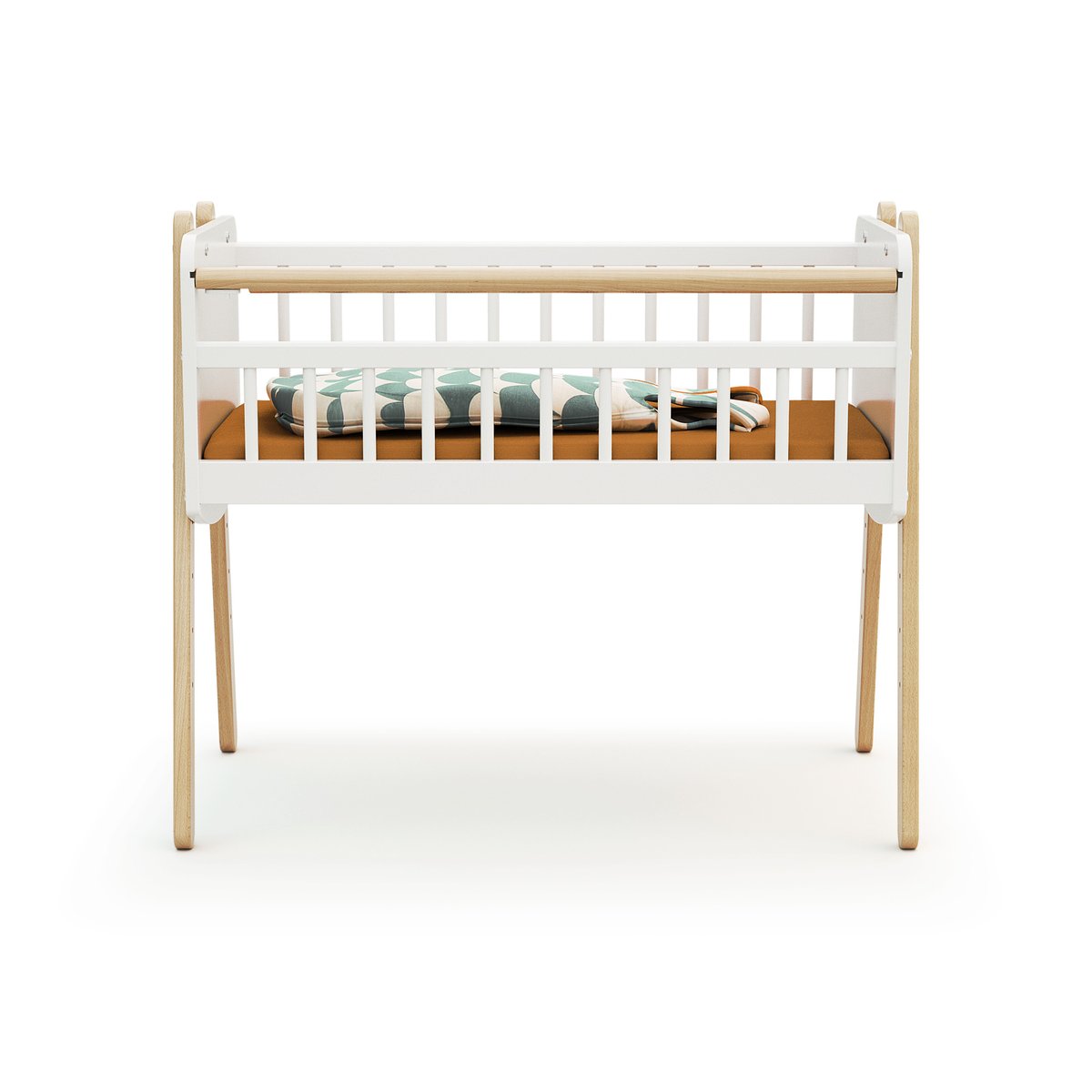 Berceau cododo en bois PIRATE blanc et hêtre, WEBABY