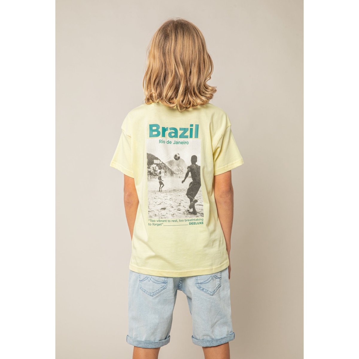 T-shirt garçon en coton JANEIRO lemon, DEELUXE