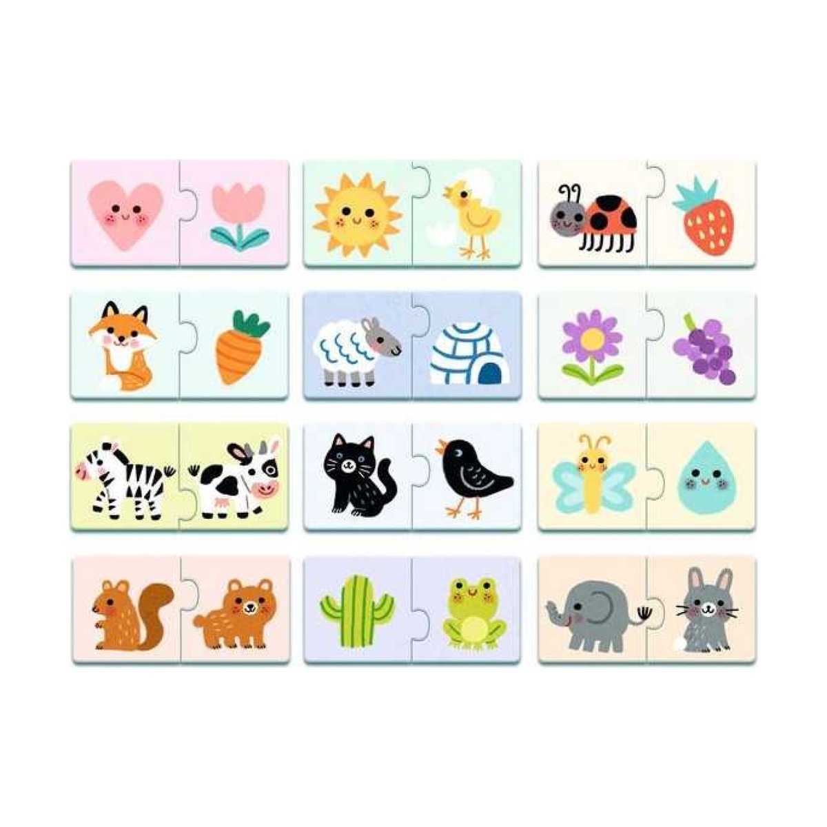 Puzzle duo Couleurs multicolore, DJECO