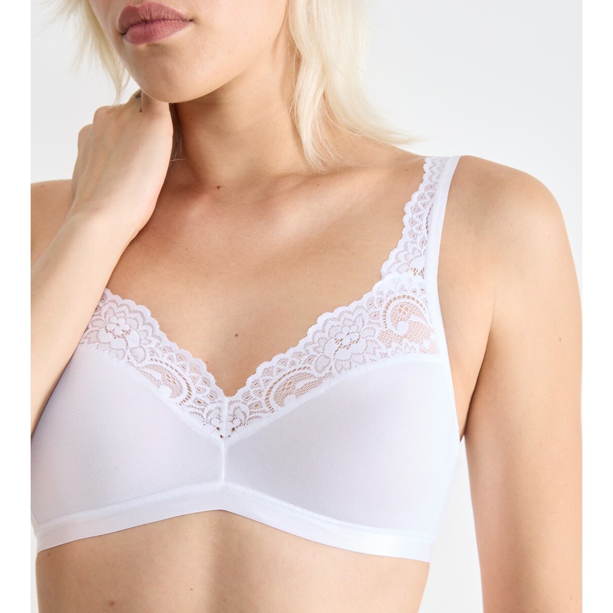 Soutien-gorge Sans Armature ROMANCE blanc, SLOGGI