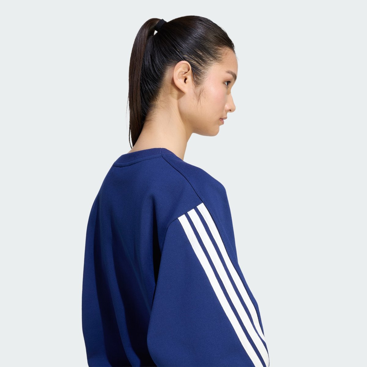 Sweat-Shirt Adidas Kit 3-Stripes Sweat-Shirt Adidas Kit 3-Stripes dark blue / off white, ADIDAS SPORTSWEAR