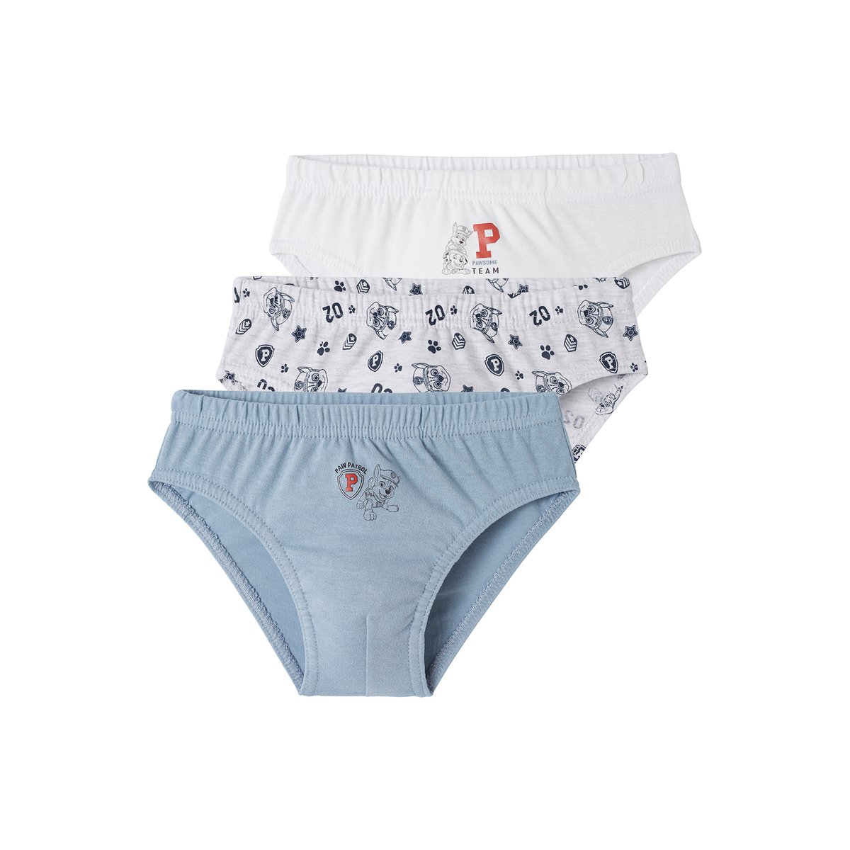 Lot de 3 slips Pat’Patrouille® assortis, VERTBAUDET