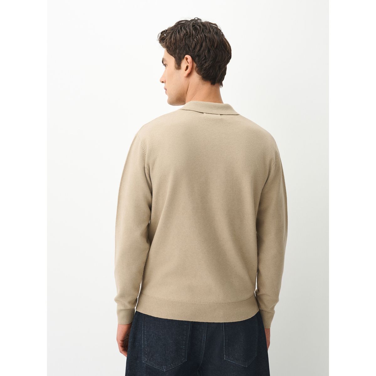Polo en maille essential naturel, NEXT