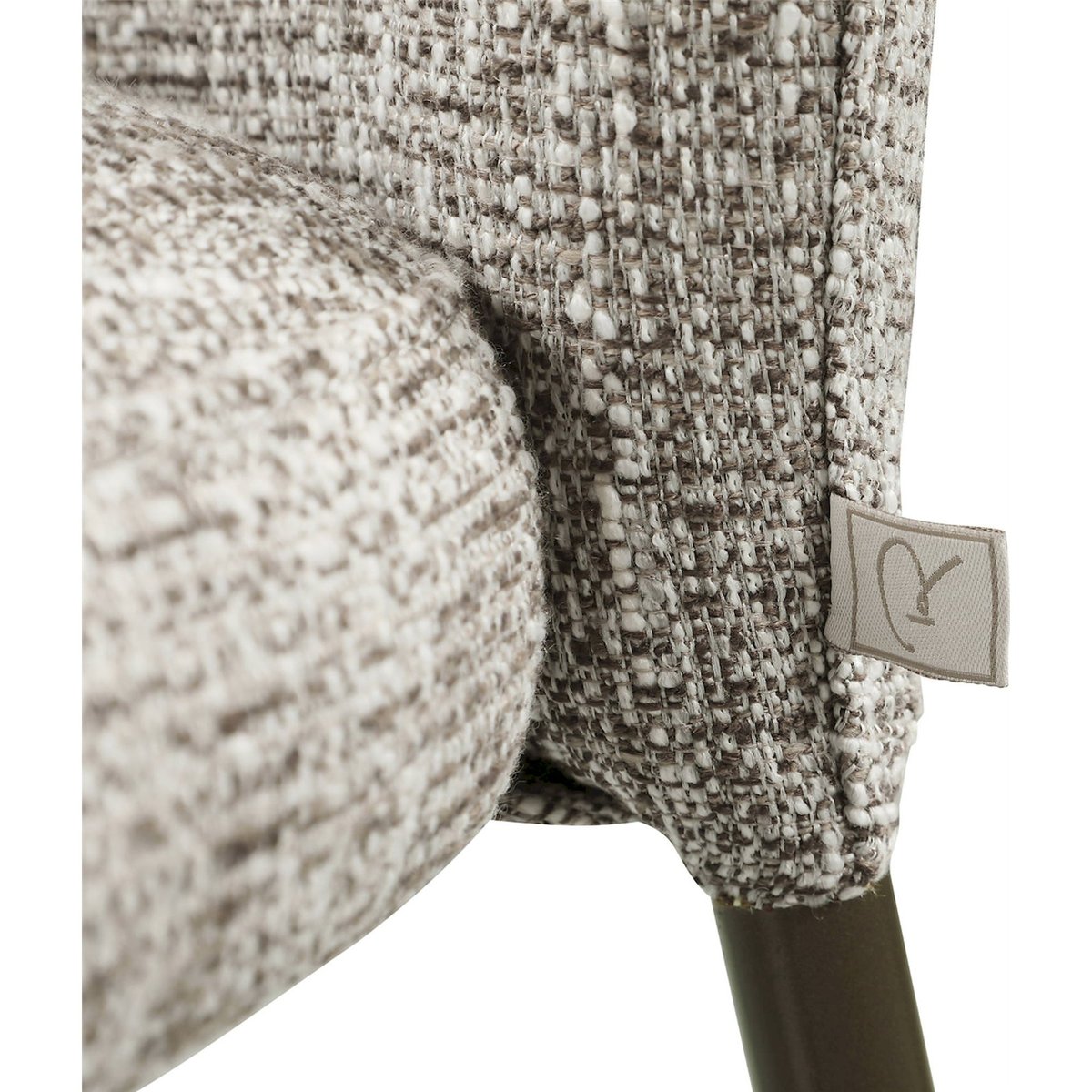 Chaise empilable de salle à manger, Lot de 2 earth tweed, RECOLLECTION