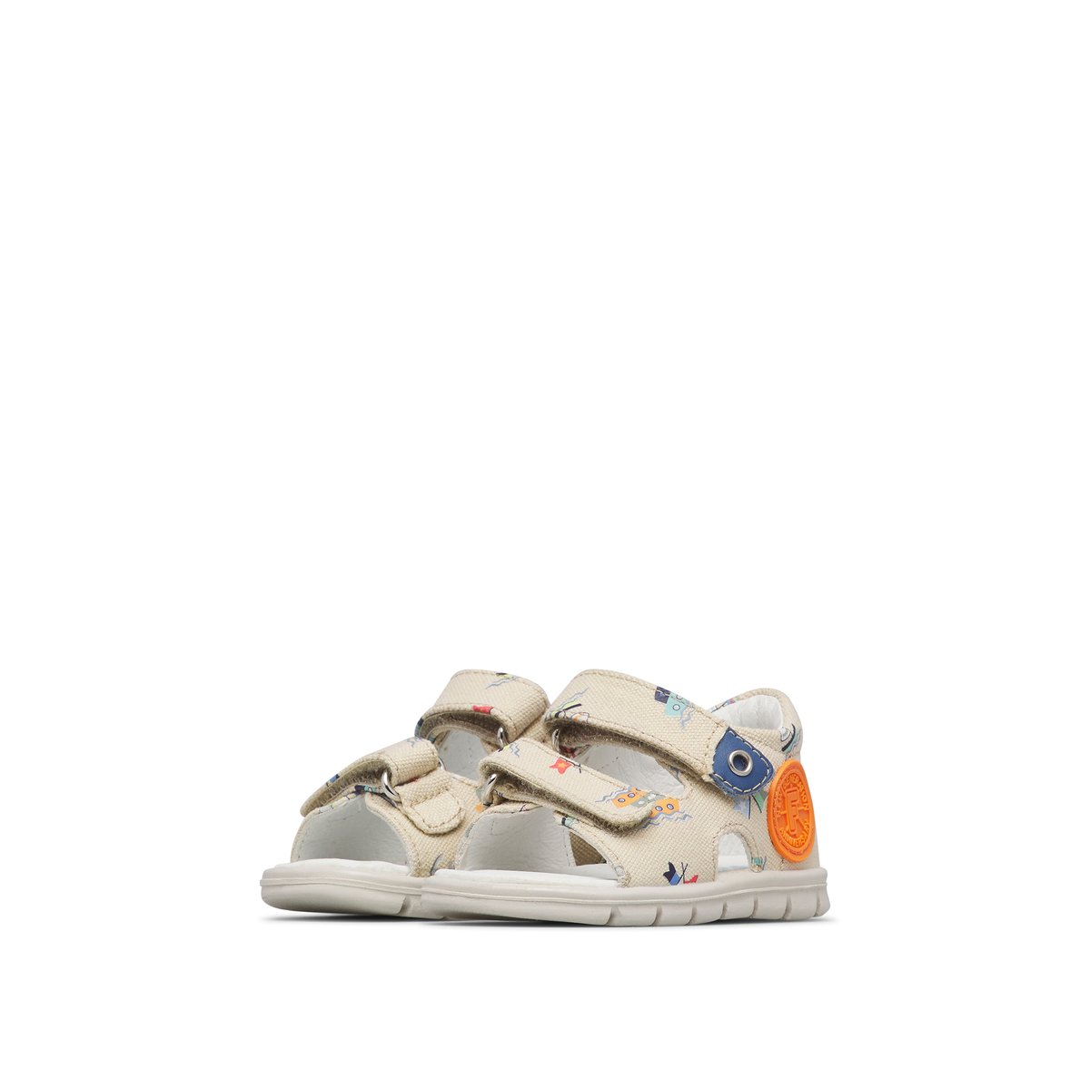Sandales en tissu NEMO 2 beige-bleu, FALCOTTO