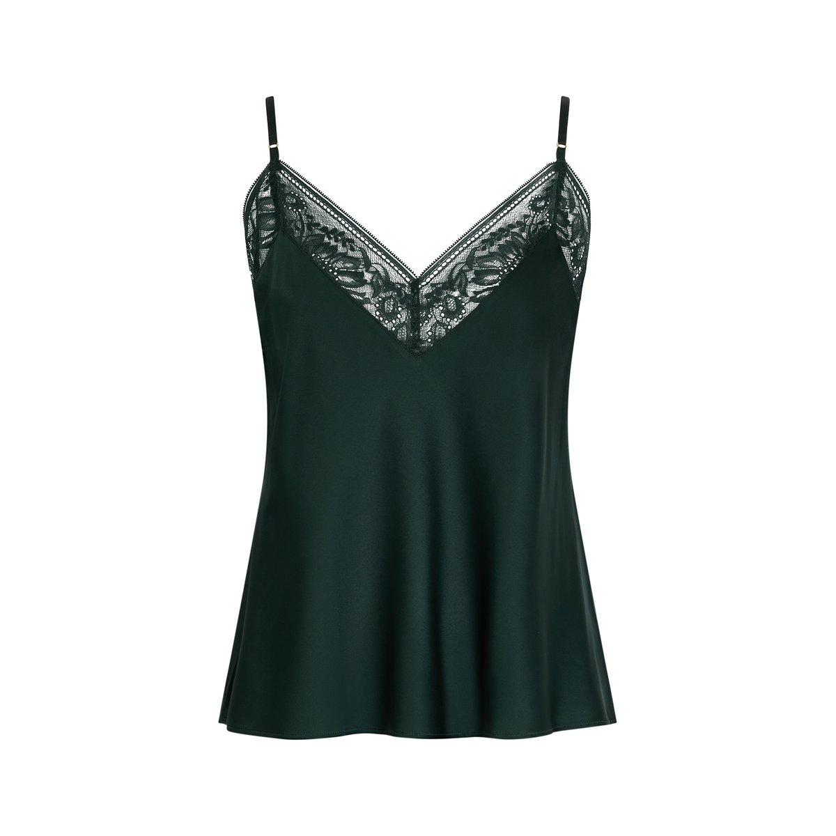 Top a fines bretelles Midnight Whisper mysterious green, AUBADE