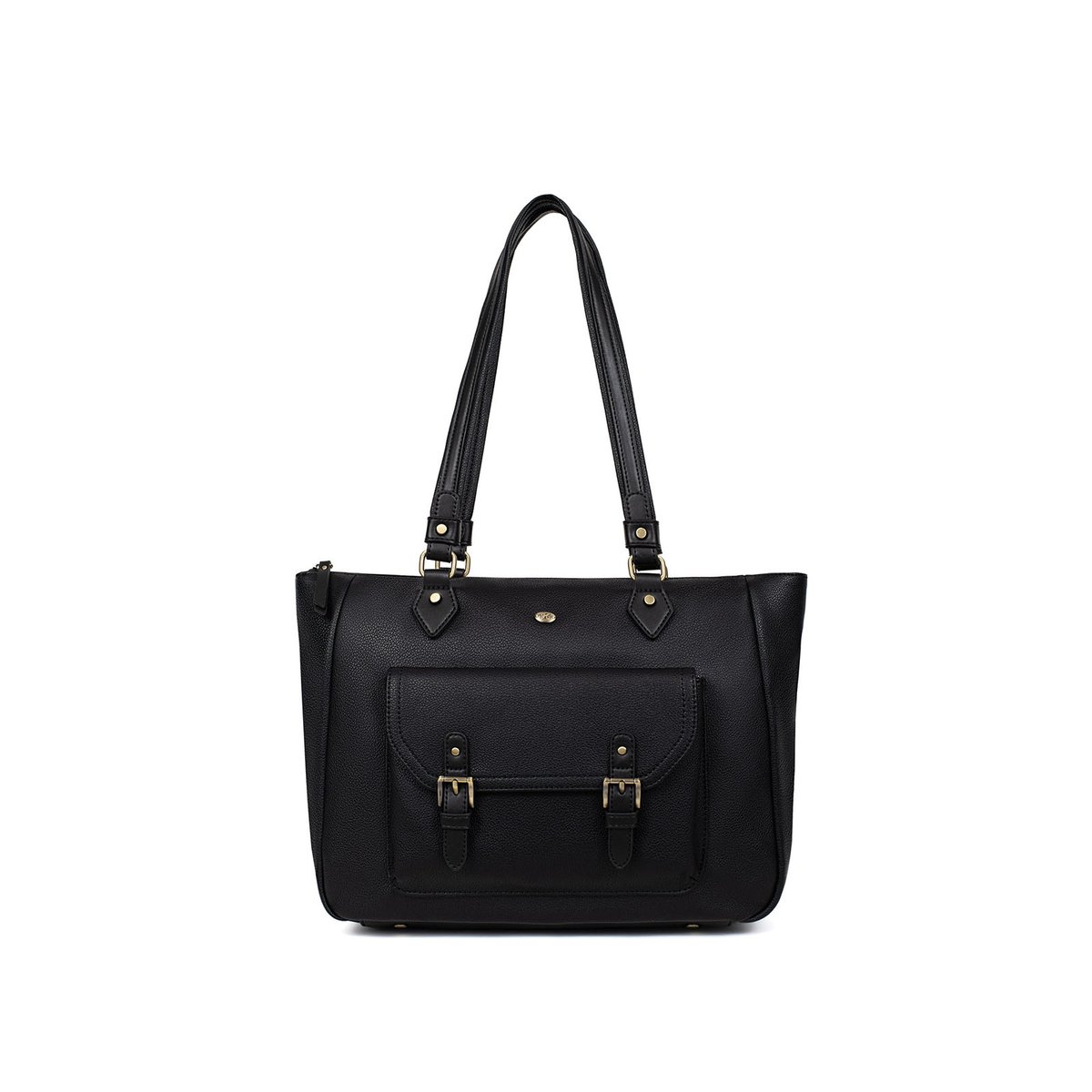 Sac cabas porté épaule RONDA noir, HEXAGONA