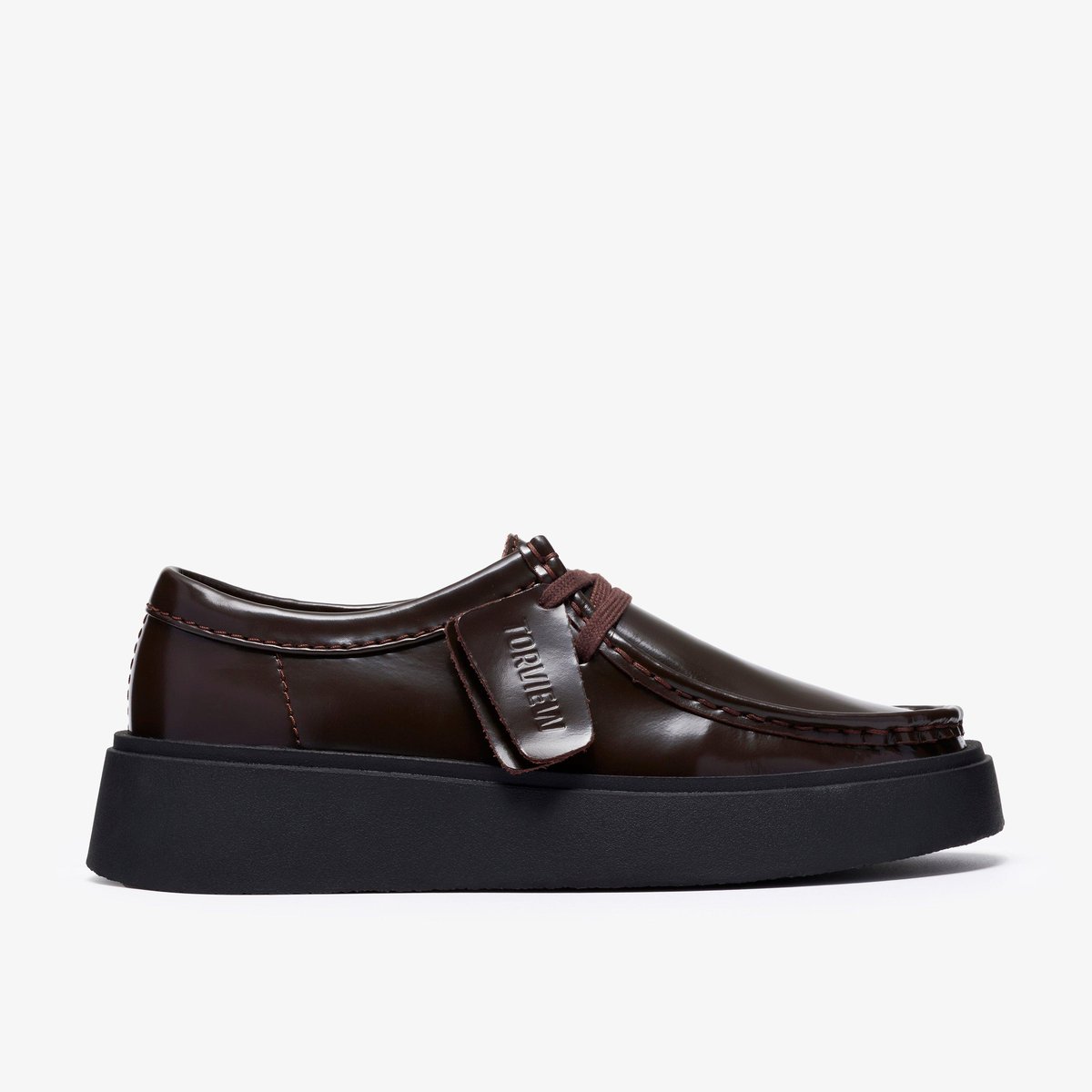 Derbies richelieus Cuir TORVIEW W marron foncé, CLARKS