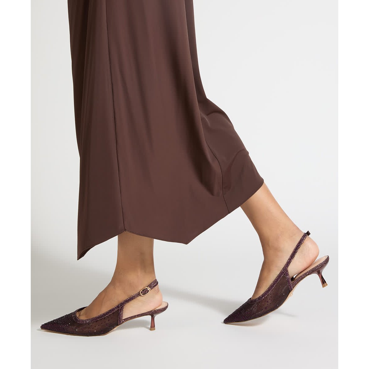 Escarpins ornés à bride arrière - CIRELLE burgundy-synthetic, DUNE LONDON