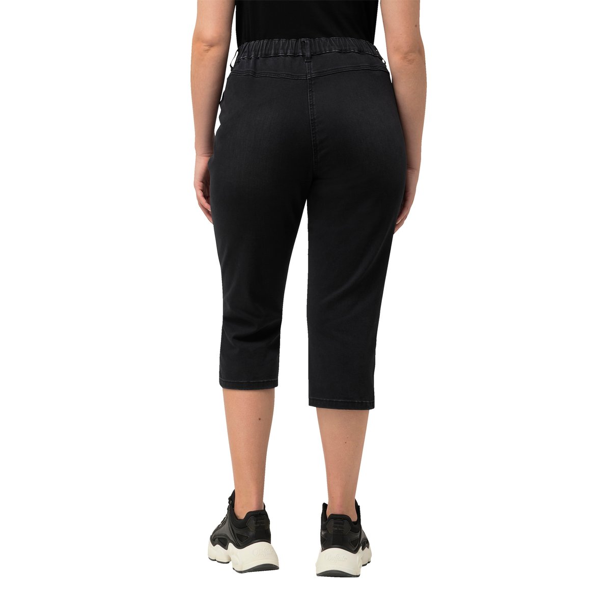 Corsaire en jean stretch Sienna noir, ULLA POPKEN