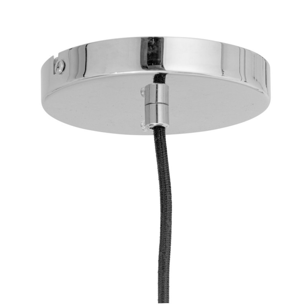 Lampe suspension tissu texturé  Pica blanc, BLOOMINGVILLE