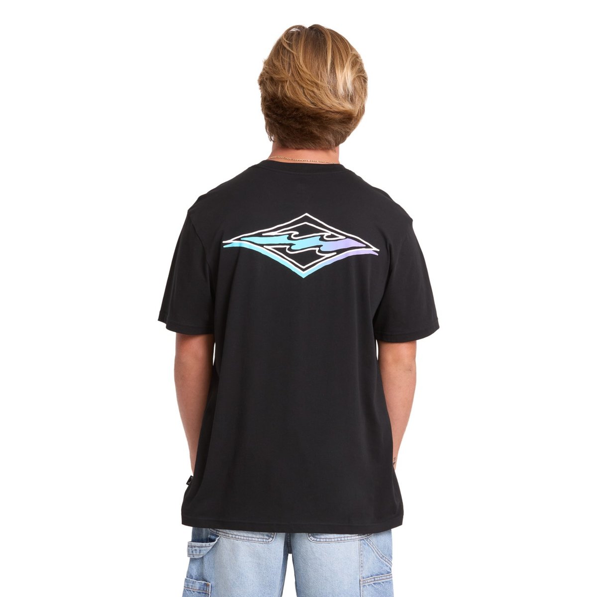 T shirt manches courtes CRAYON WAVE PREMIUM noir black, BILLABONG