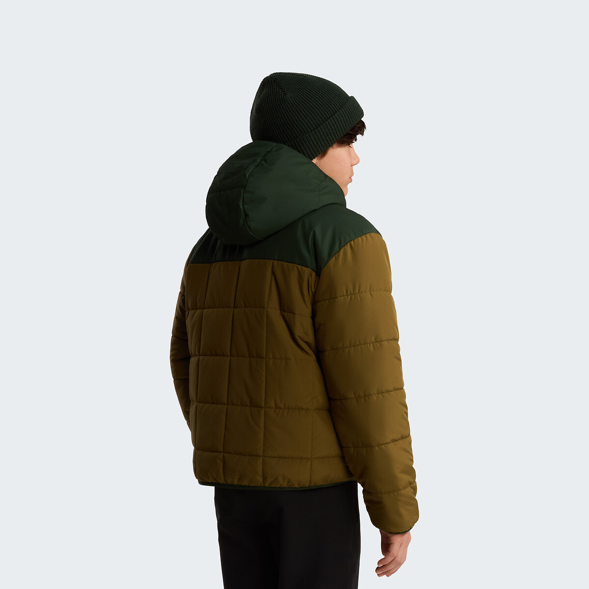 Reversible Coat with A Sherpa Side and A Padded Side brown/khaki, THE NORTH FACE