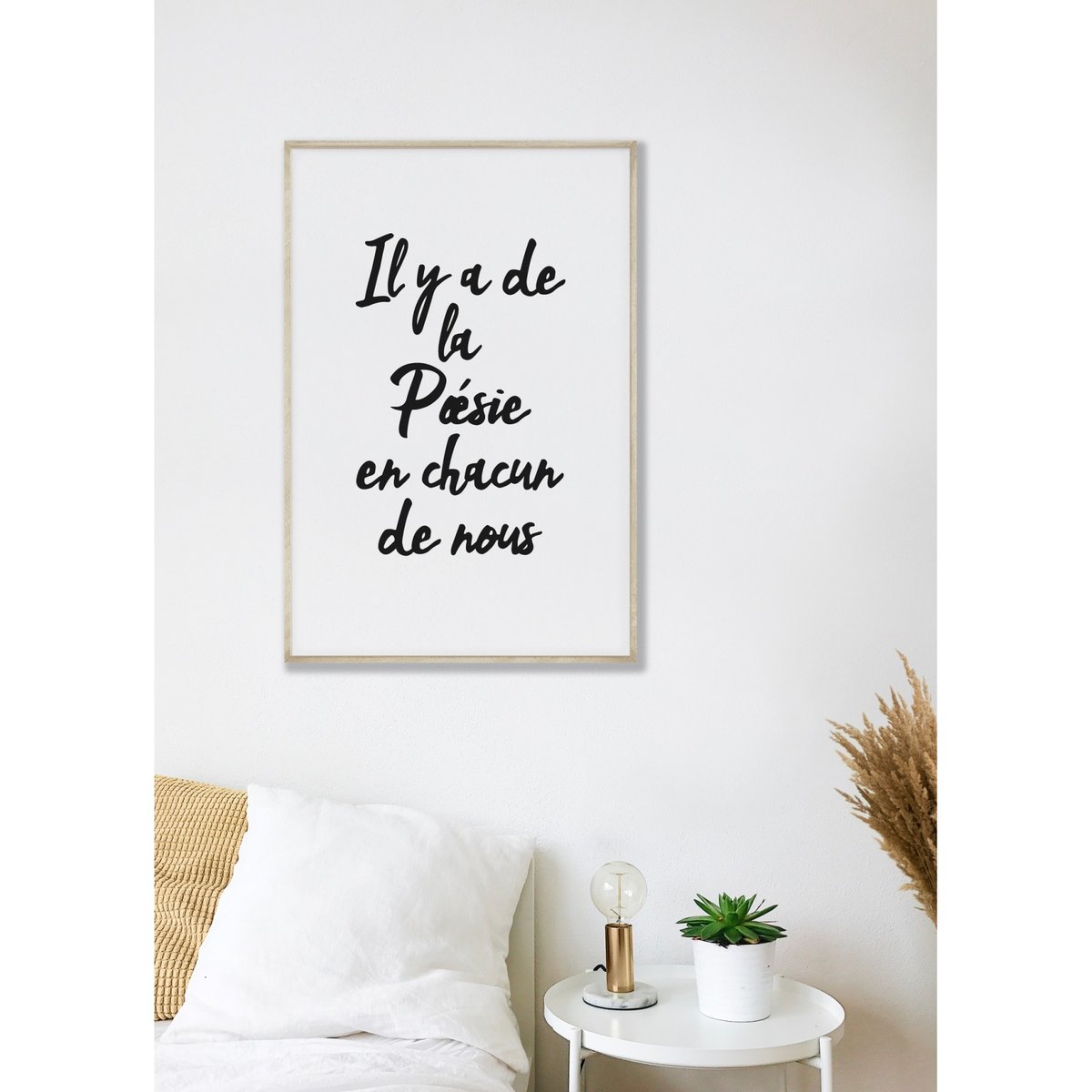 Affiche Il y a de la poésie en chacun de nous blanc, L'AFFICHERIE