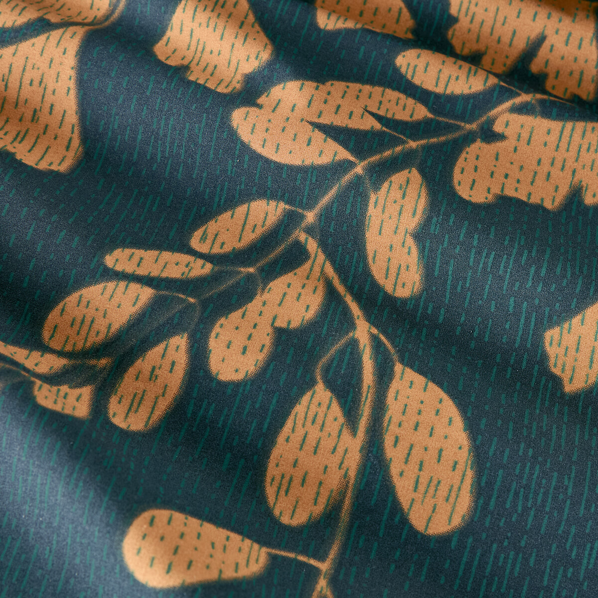 Taie d'oreiller percale de coton Izumi imprimé bleu, LA REDOUTE INTERIEURS
