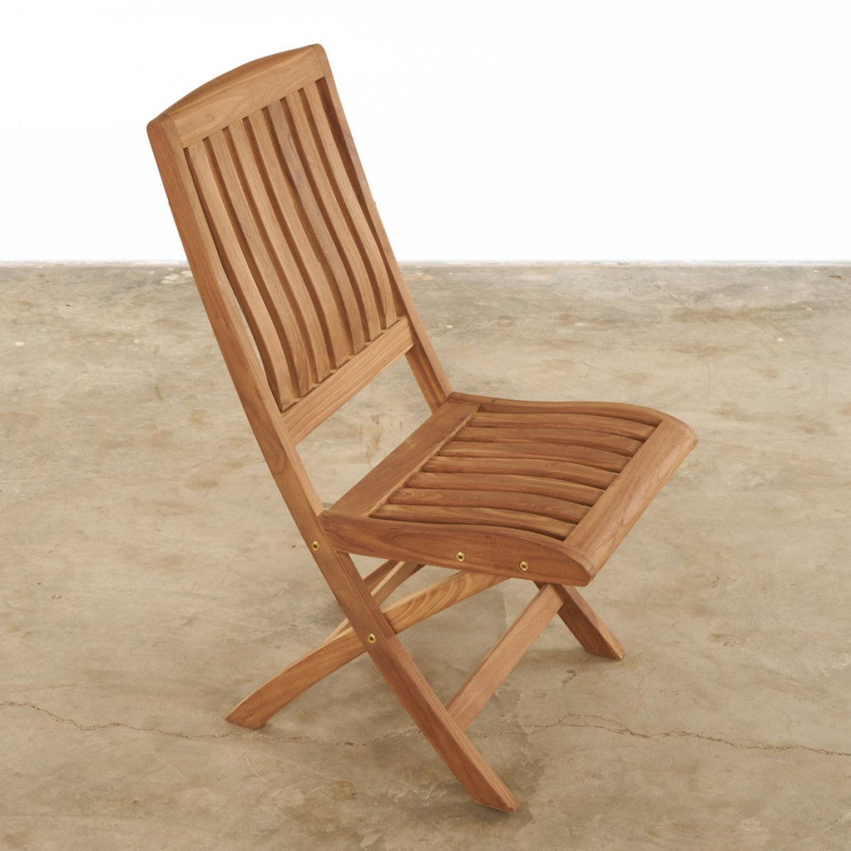 Ensemble table de jardin en teck Nina 160/210 et 4 chaises Lisato naturel, WANDA COLLECTION