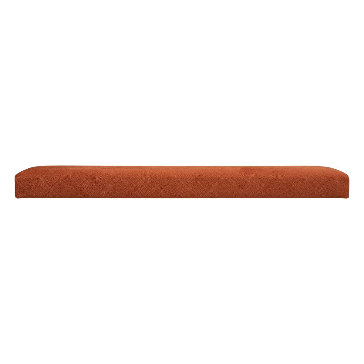 Banc pliant coffre de rangement en velours LILOU ambre, ATMOSPHERA
