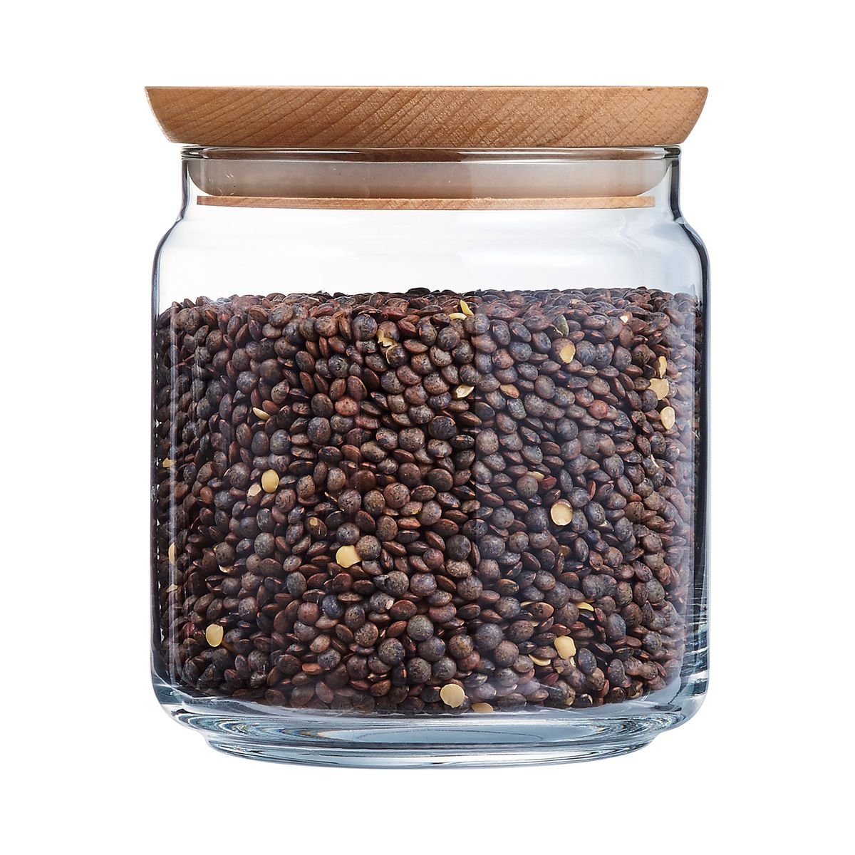 Pot verre trempé 75cL, Pure Jar Wood transparent, LUMINARC